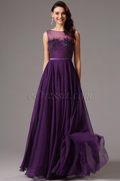 purple dress illusion