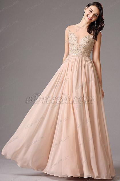 peach gown online