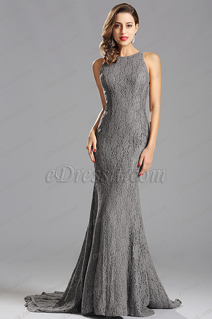 grey elegant dress