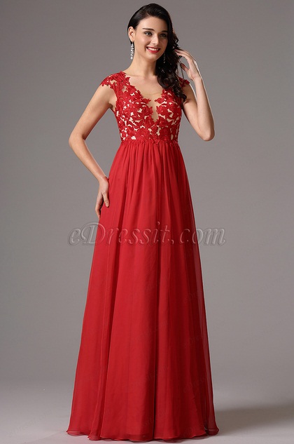 red maternity evening gown