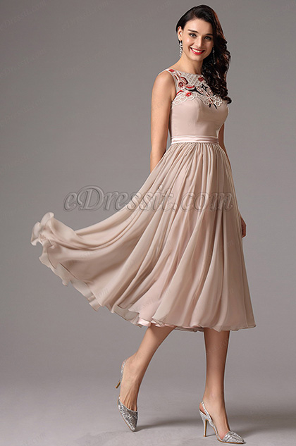 calf length cocktail dress