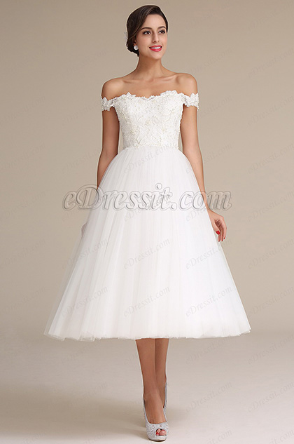 white reception dress for bride