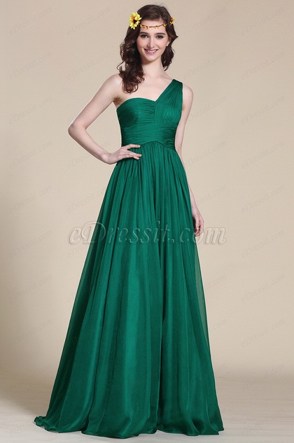 green empire waist dress