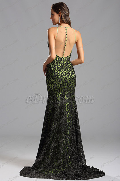 army green ball gown