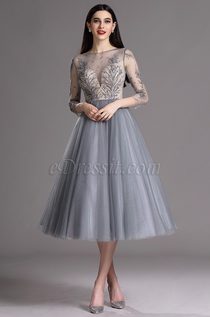 party dress grey