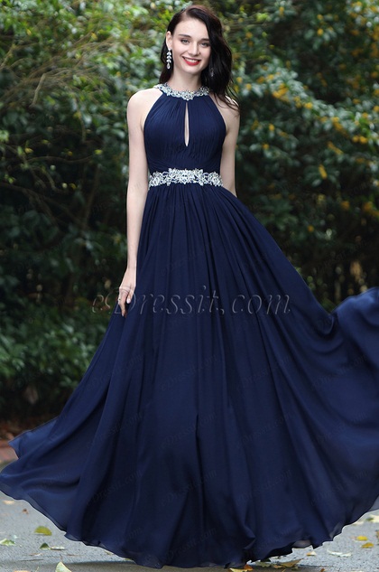 elegant halter dress