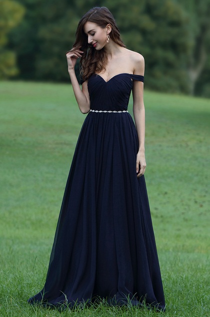 dark blue dress for women