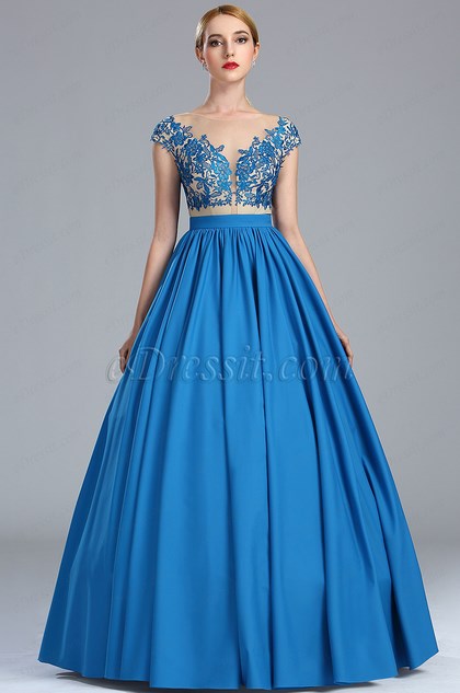 fancy blue dress