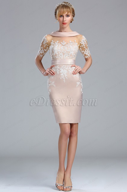 beige mother of the bride gowns