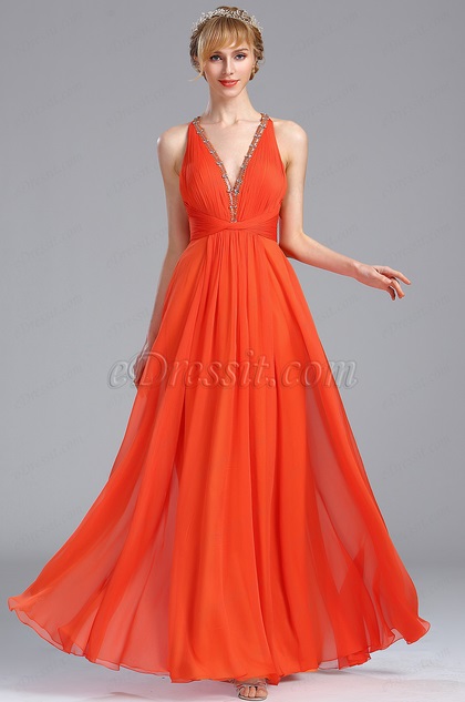 eDressit Tangerine Beaded V Neck Graduation Occasion Dress (00173210) eDressit Tangerine Beaded V Neck Graduation Occasion Dress (00173210)