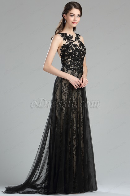 long black dress without sleeves