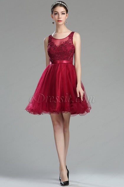 eDressit Sleeveless Red Beaded Casual Cocktail Petite Dress (35170217) eDressit Sleeveless Red Beaded Casual Cocktail Petite Dress (35170217)