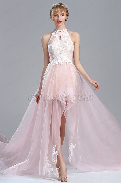 light pink halter dress