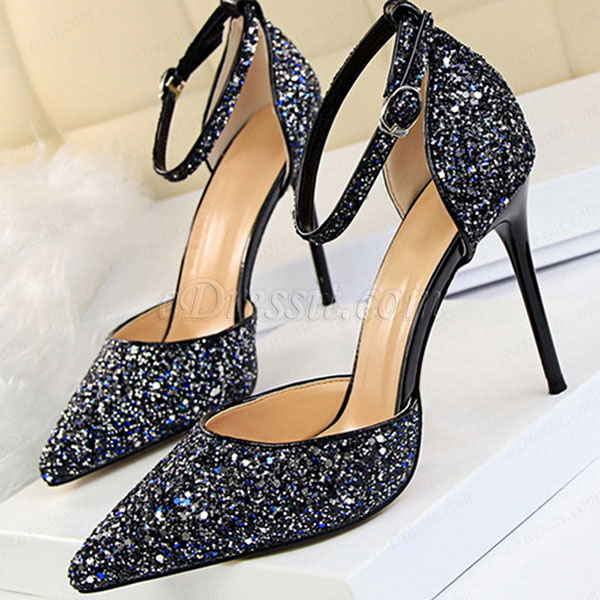 sequin pumps women's shoes