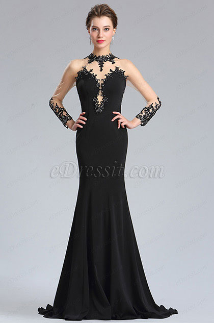 evening gown halter neck