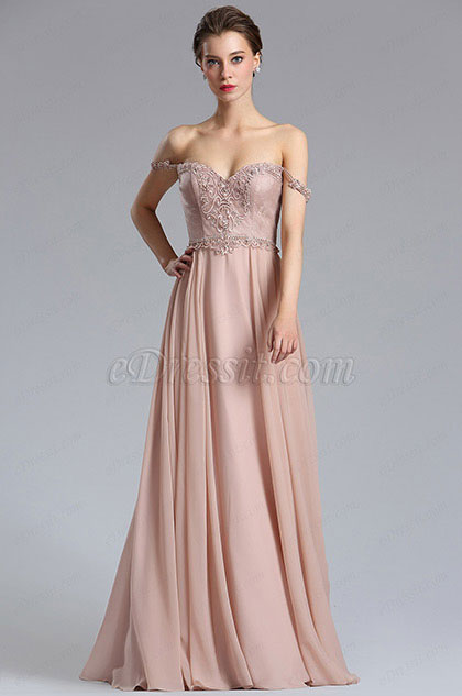 eDressit Elegant A Line Off Shoulder Evening Dress Formal Dress