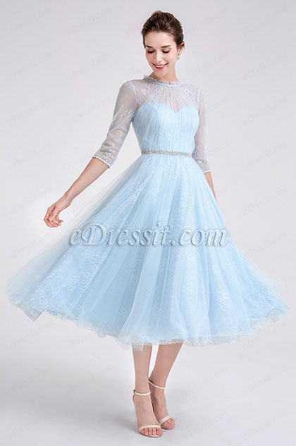 high neck party frock designs