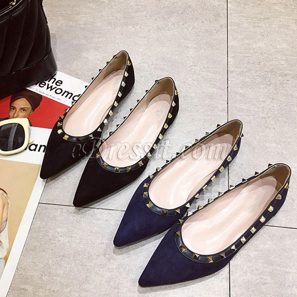 rockstud flat shoes