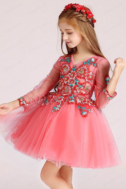 pink dresses for little girl