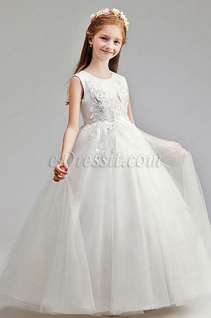 Romantic Wedding Flower Girl Party Dress