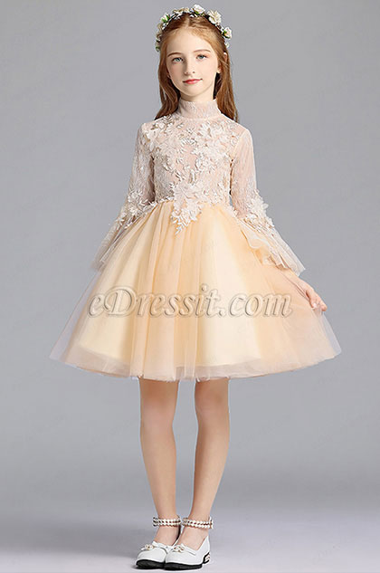 Lovely Princess Tulle Wedding Flower Girl Dress 