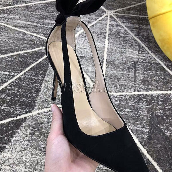 eDressit Women Suede Toe Closed High Heels Shoes (0919052)