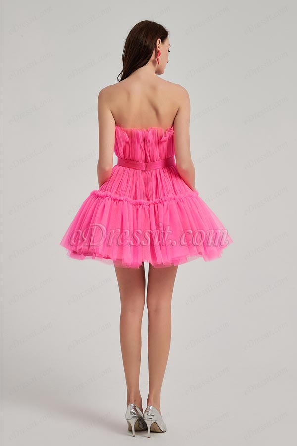 hot pink cocktail dress for wedding
