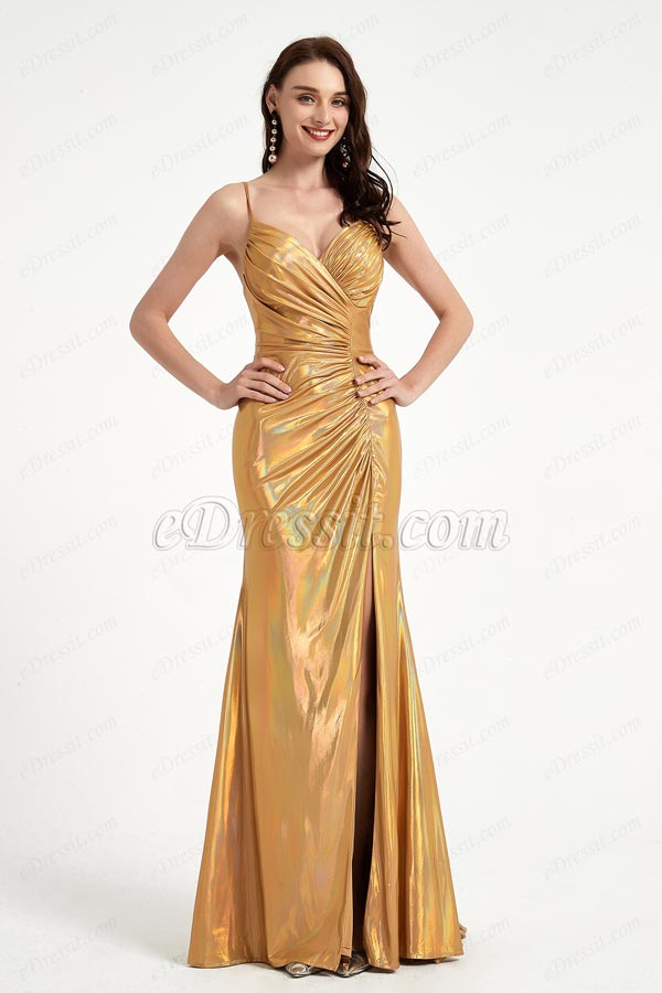 gold dress elegant