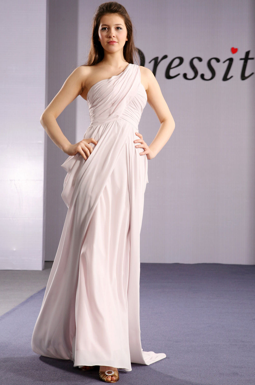 eDressit Elegant Single Shoulder Strap Evening Dress (00092246)