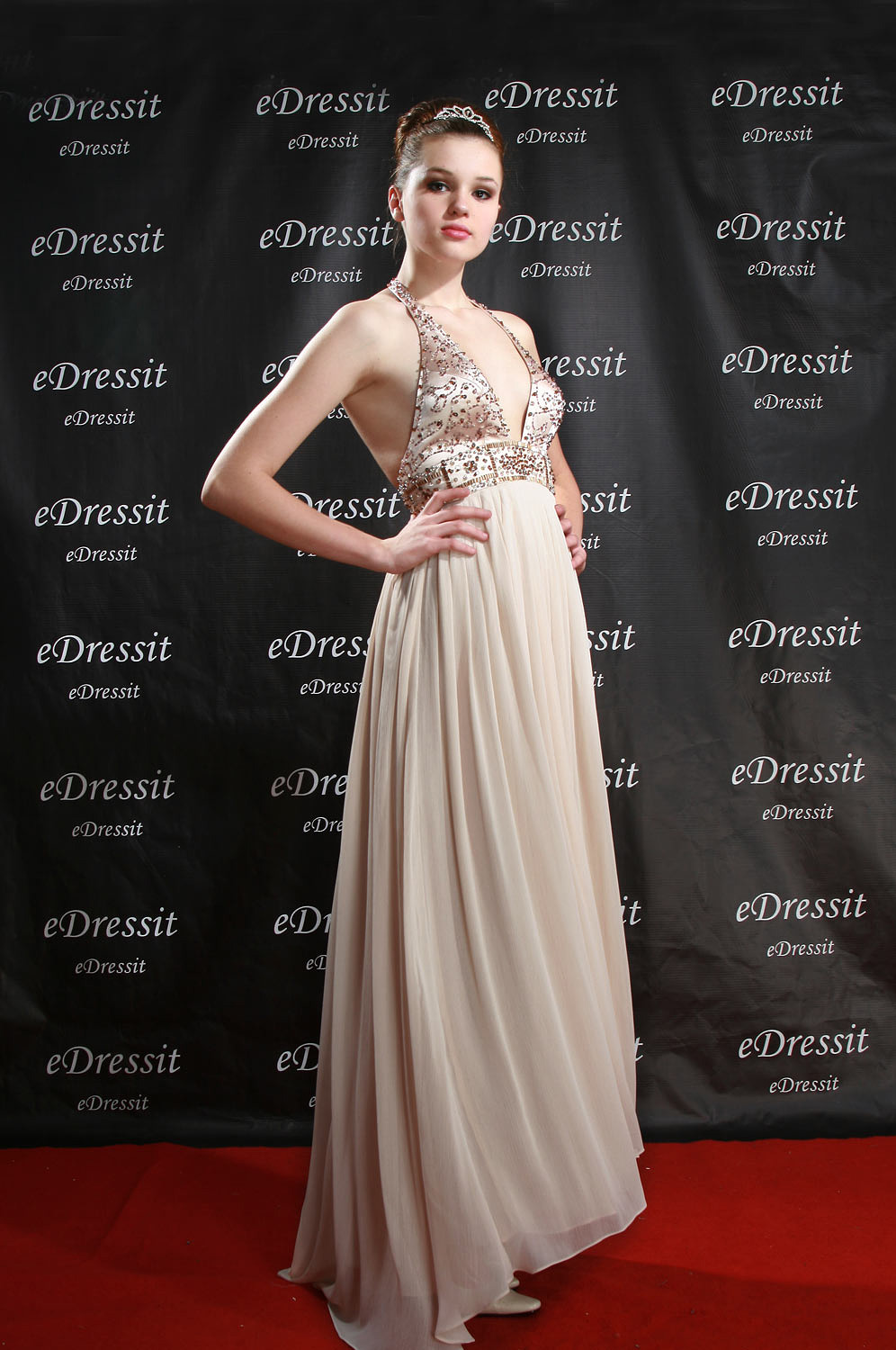berry evening gown