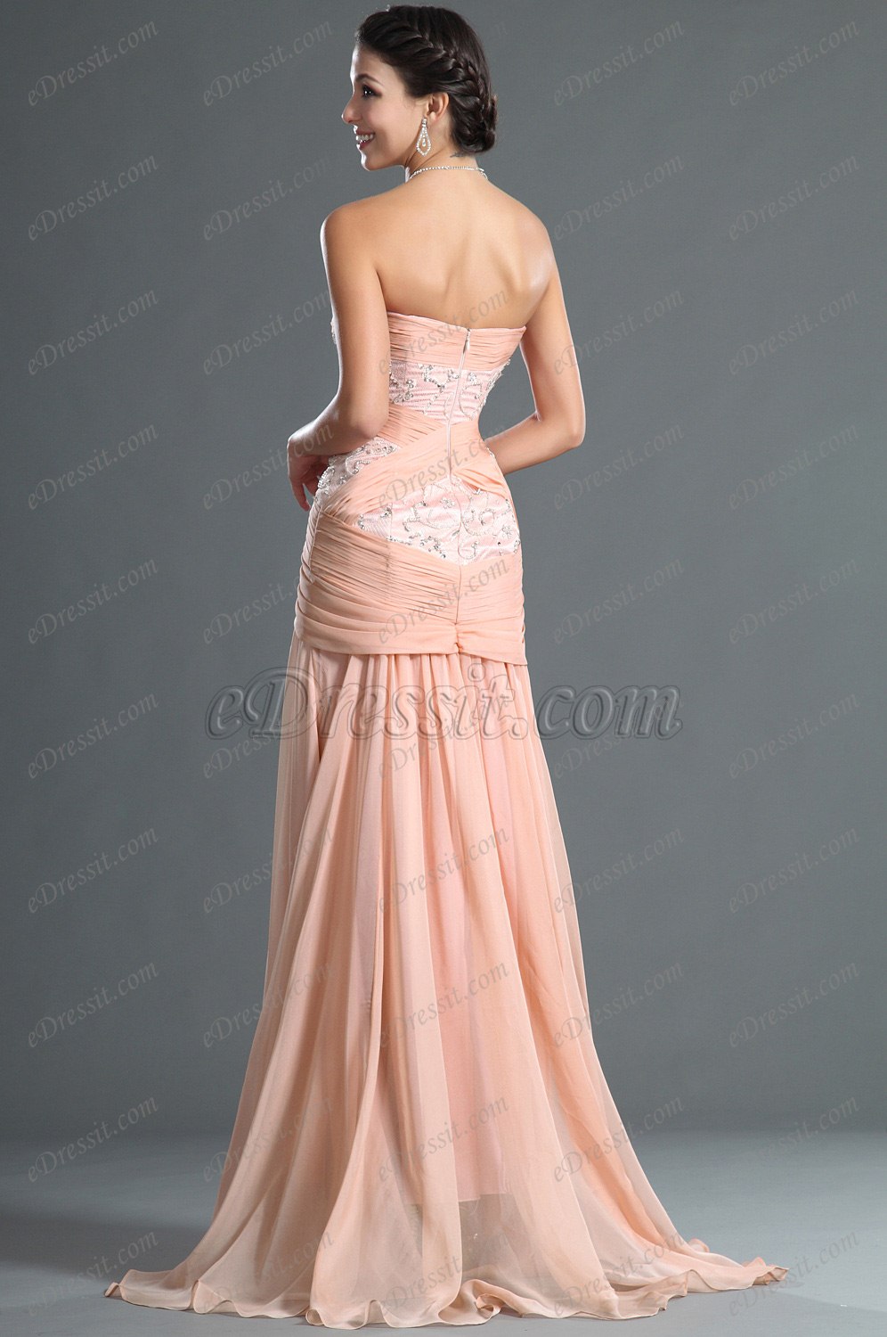 eDressit Elegant Pink Sleeveless Evening Dress (00128401)