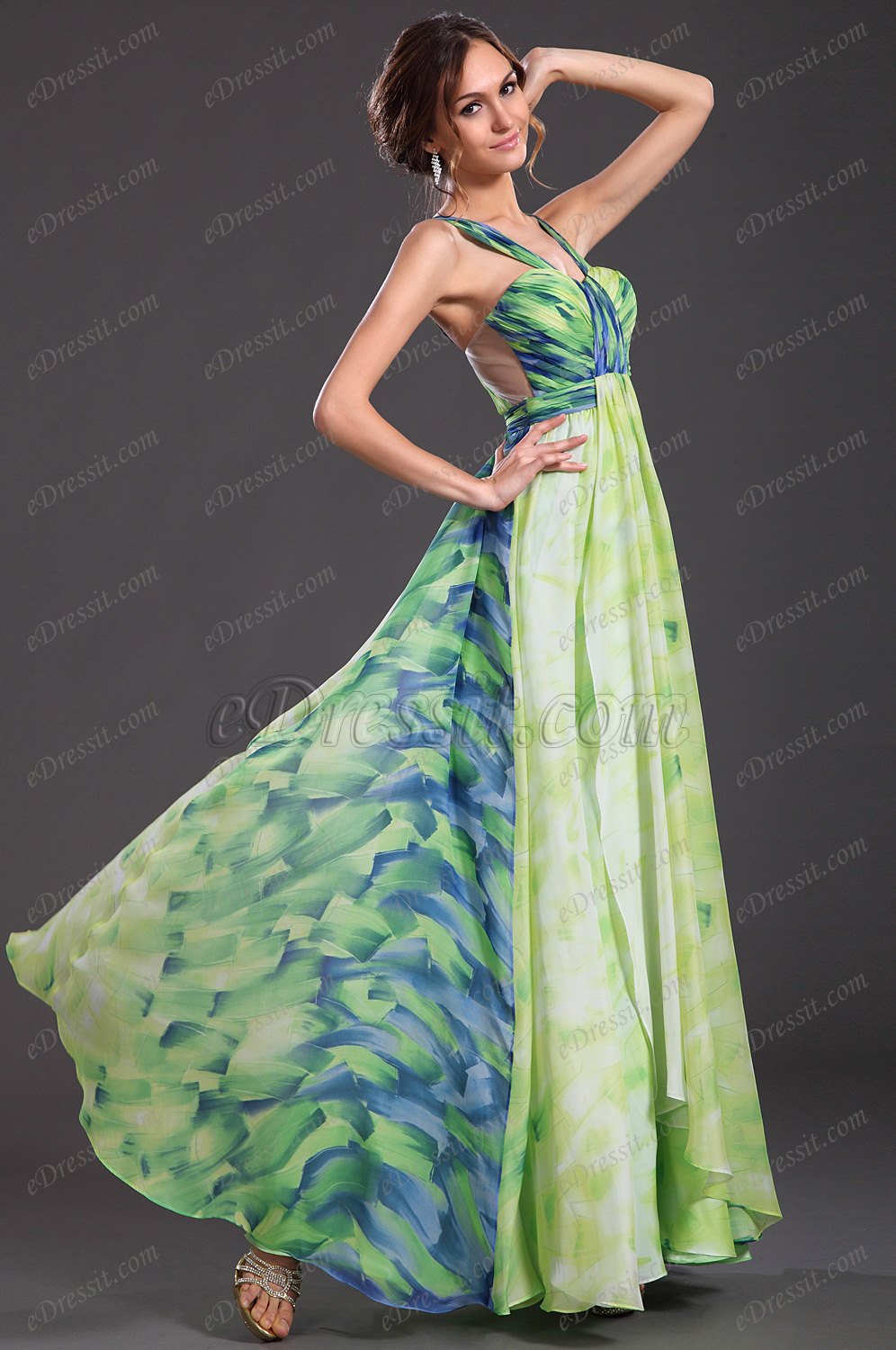 eDressit New Printed Fabric Evening Dress (00127368)