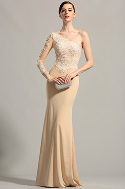 one sleeve gown