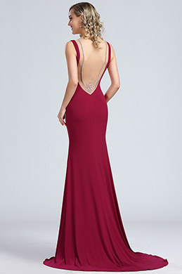red maternity evening gown
