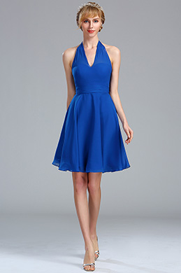electric blue cocktail dress
