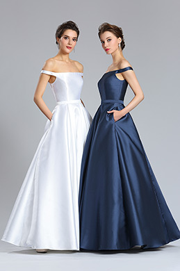 navy blue long dresses for wedding