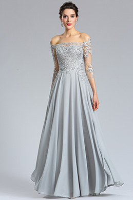 grey formal dresses long