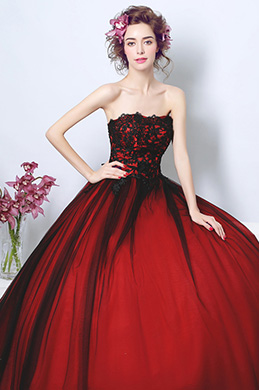 js prom gown black