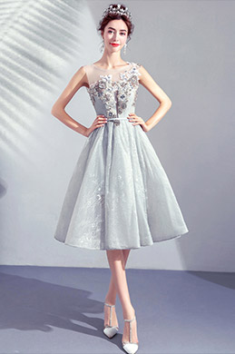 Formal Cocktail Dresses and Gray