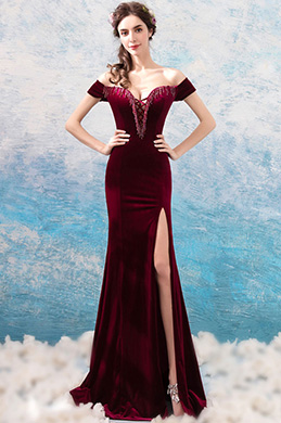 Sexy Slit Wedding Guest Dresses Edressit Com