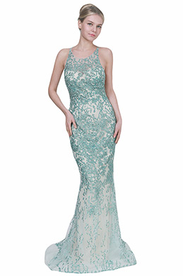 eDressit Sexy Green Halter Beaded Long Ball Evening Dress (02192104)