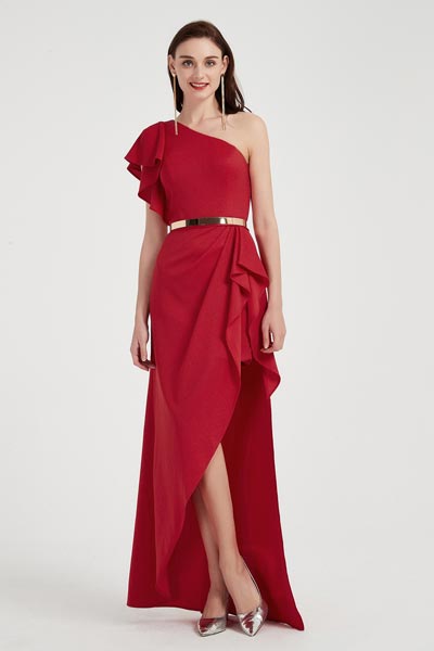 women's one shoulder dresses