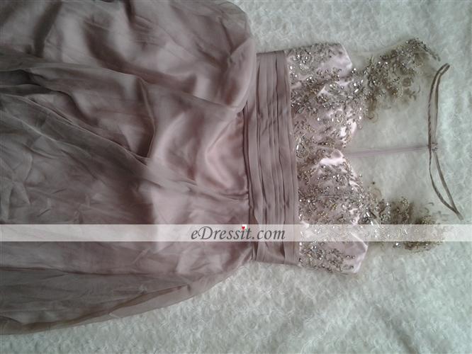 A Line Empire Waist Embroidered Wedding Dress (01142207)