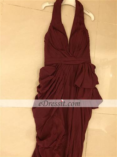 00131117 eDressit Halter V Cut High Split Evening Dress