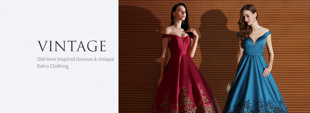 Vintage Spaghetti-straps Dresses for Women