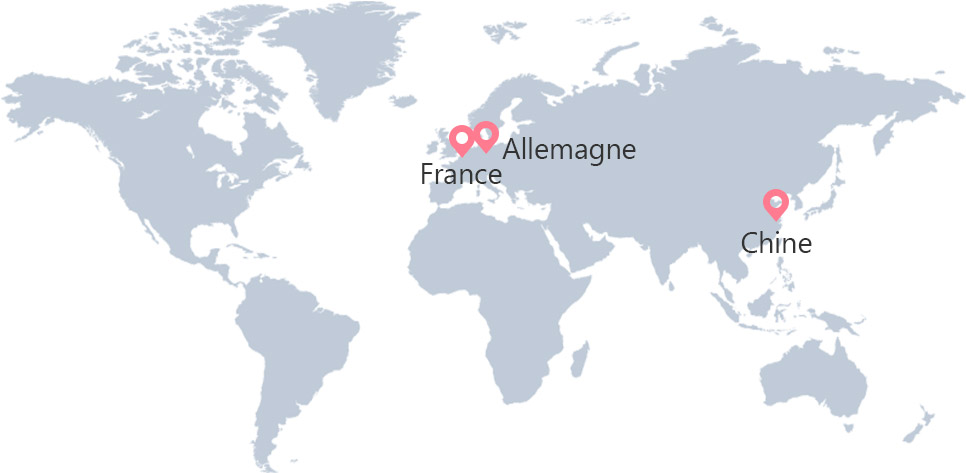 Emplacements des Boutiques